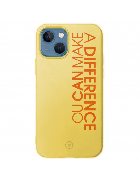 muvit for change carcasa bambootek compatible con Apple iPhone 13 mini  grafik naranja