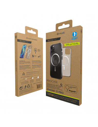 Funda iPhone 13 Pro Max Recycletec Negro de Muvit