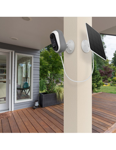 muvit iO cámara con batería Exterior WiFi Full HD 1080P + Panel solar 3W