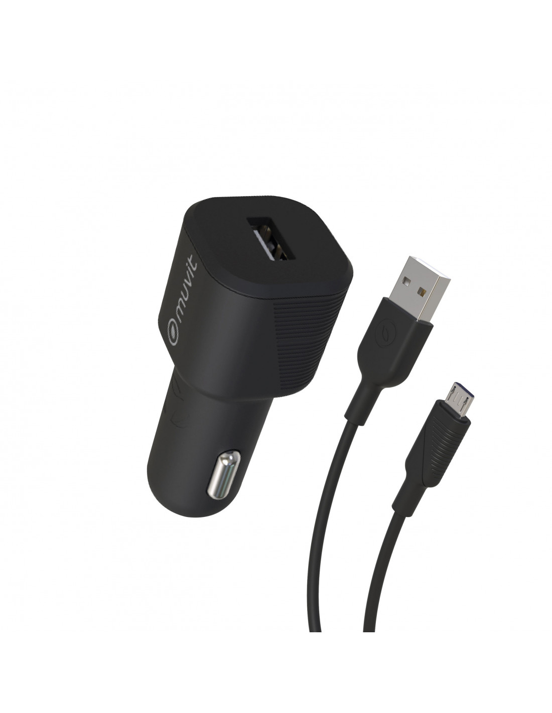 muvit for change pack cargador coche USB 2.4A 12W + cable Micro