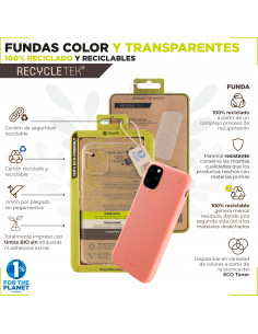 muvit for change funda compatible con Oppo A38 4G + protector de pantalla  vidrio templado plano