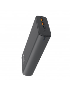 muvit for change power bank 20000 mAh Dual USB + Dual USB C + Output (USB A+tipo C)PD 20w negra